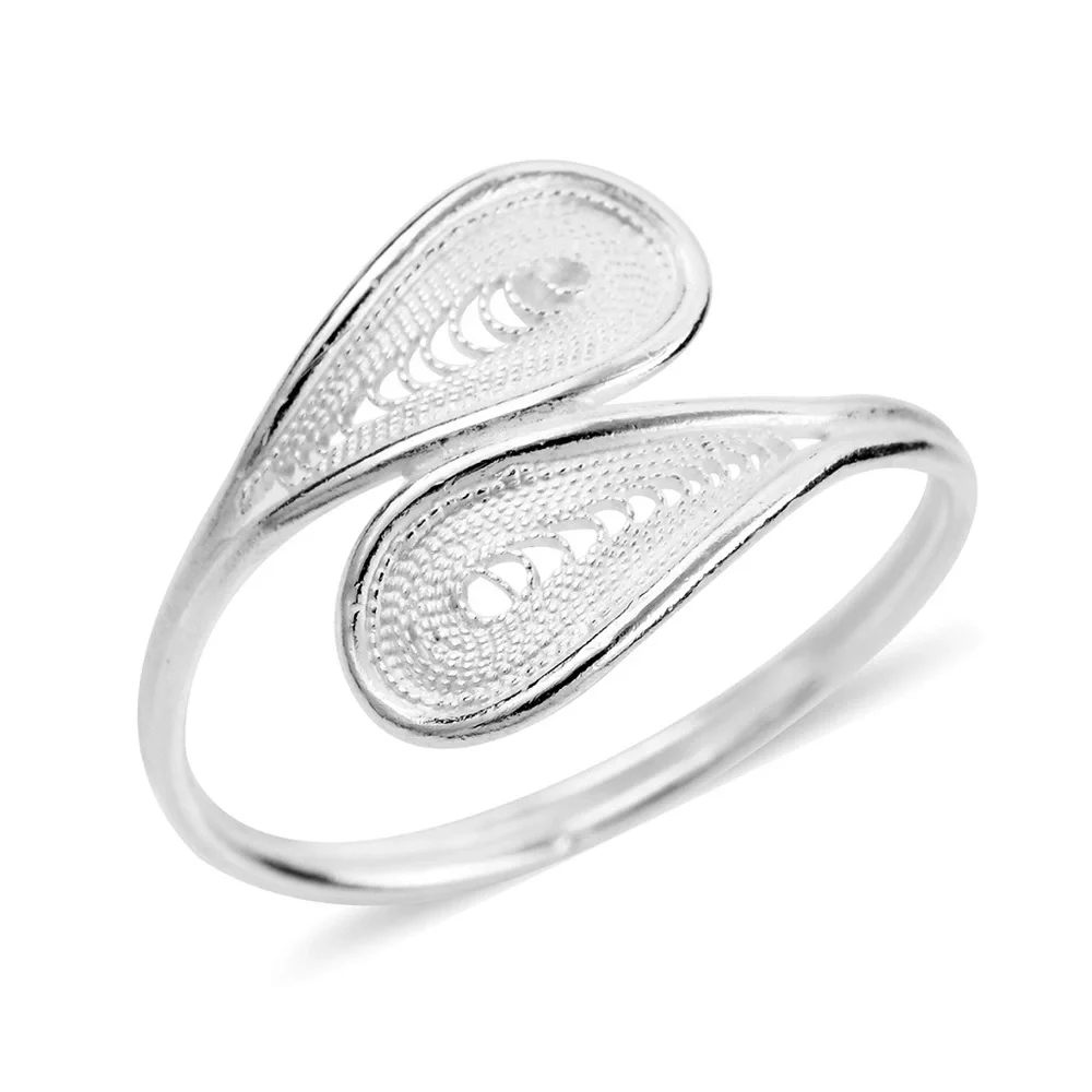 Sterling Silver Bypass Ring